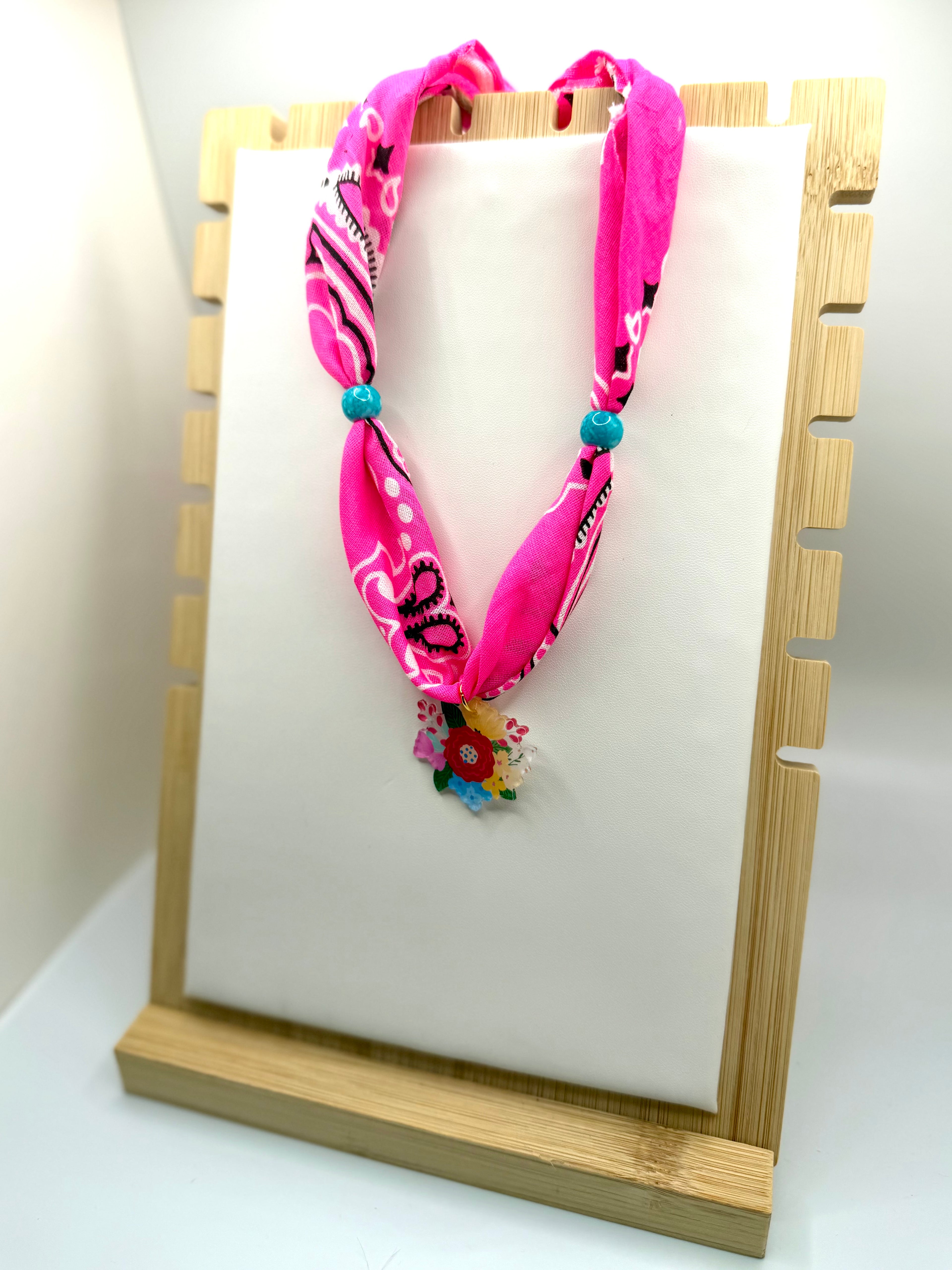 Girls Electric Pink Bandannie