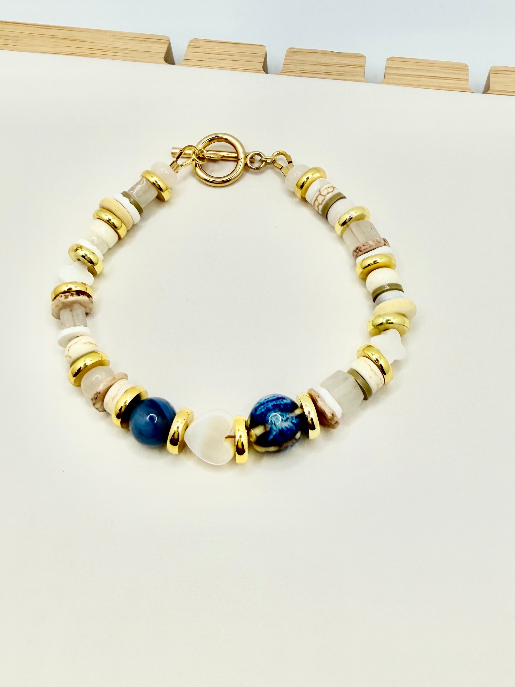 Seabrook Heart Beaded Bracelet | A. Halliday & Co.