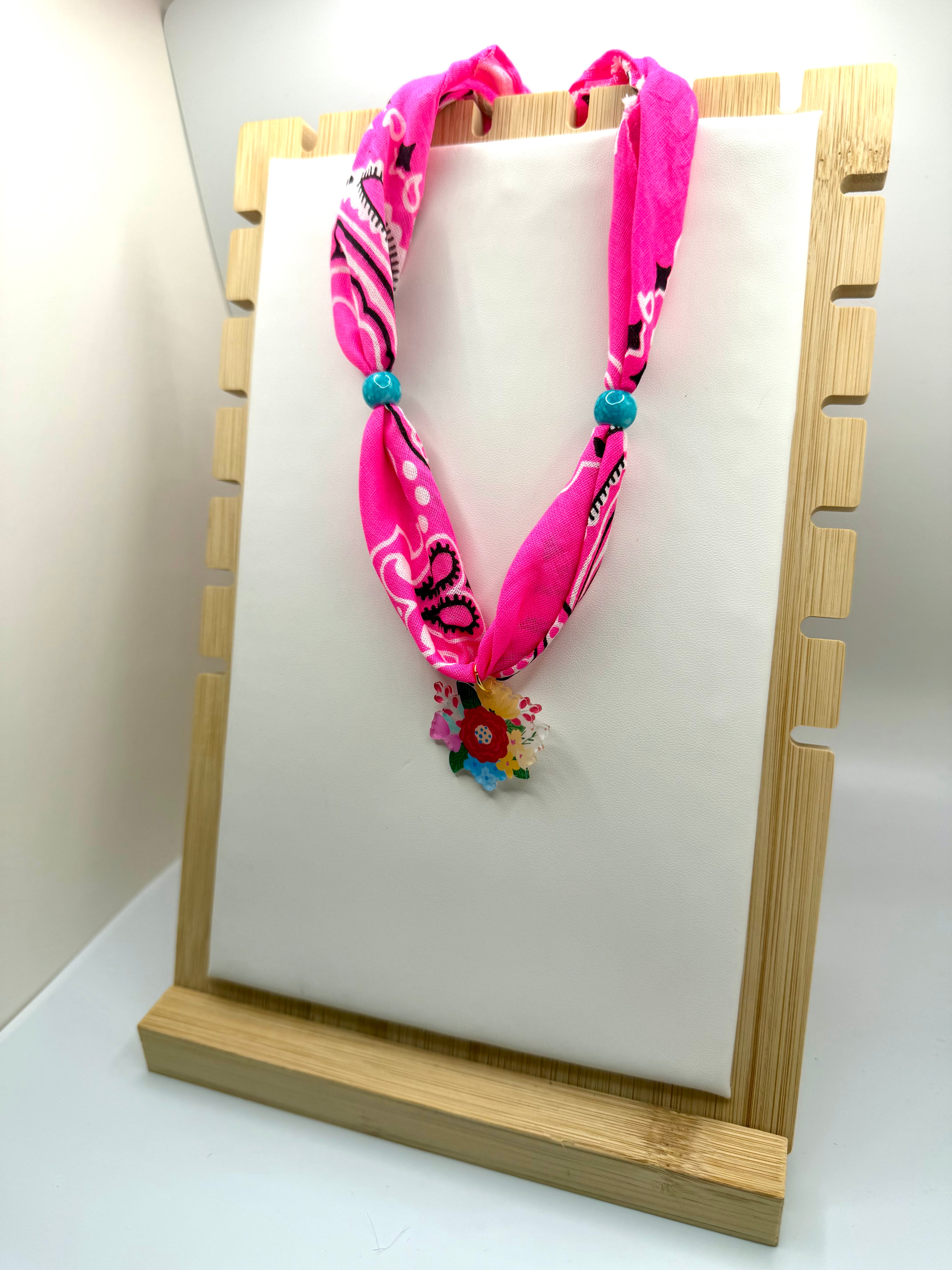 Girls Electric Pink Bandannie