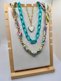 Pink & Teal Bandannie Stack