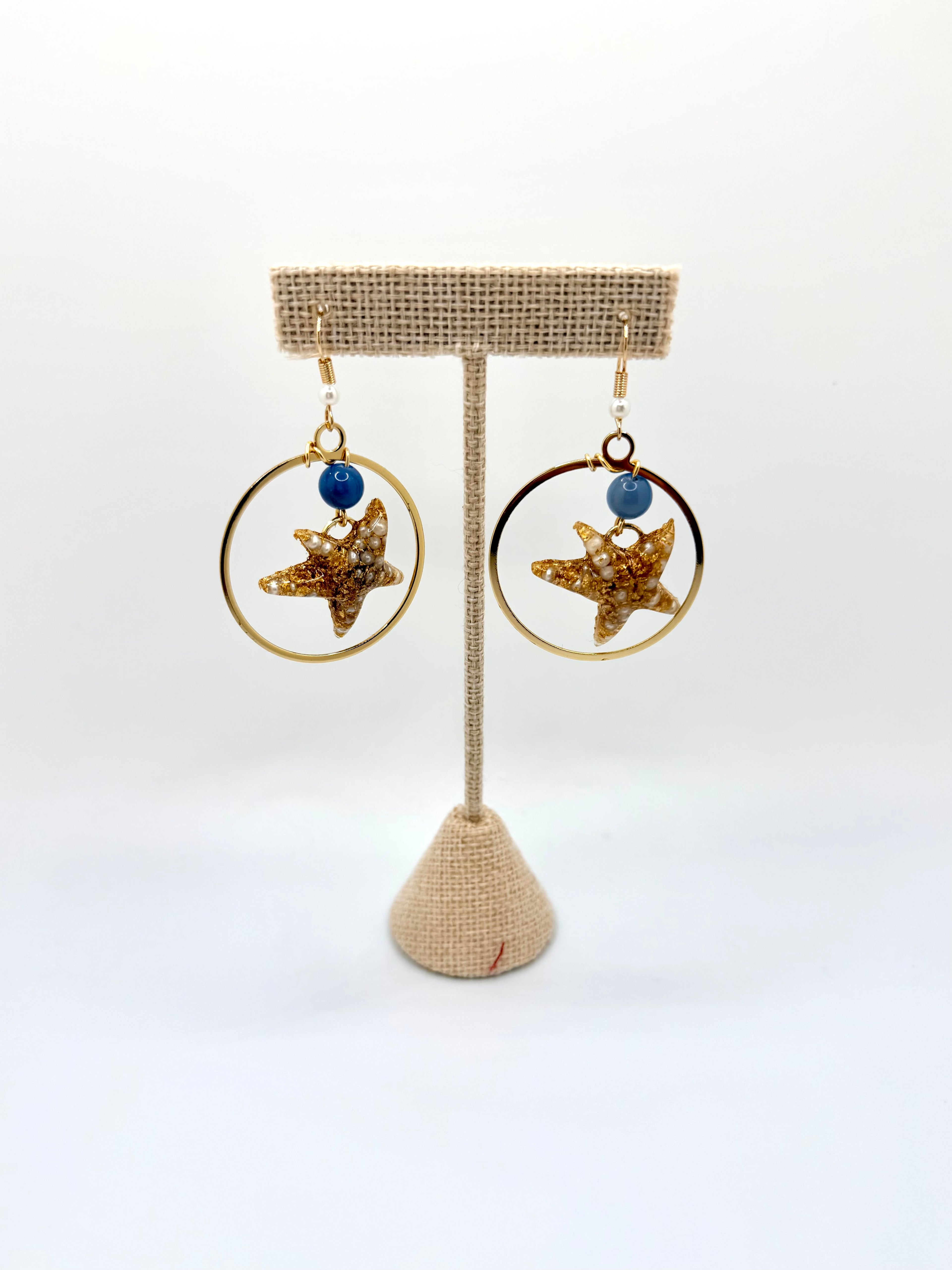 The Tides End Starfish Hoops | A. Halliday & Co.