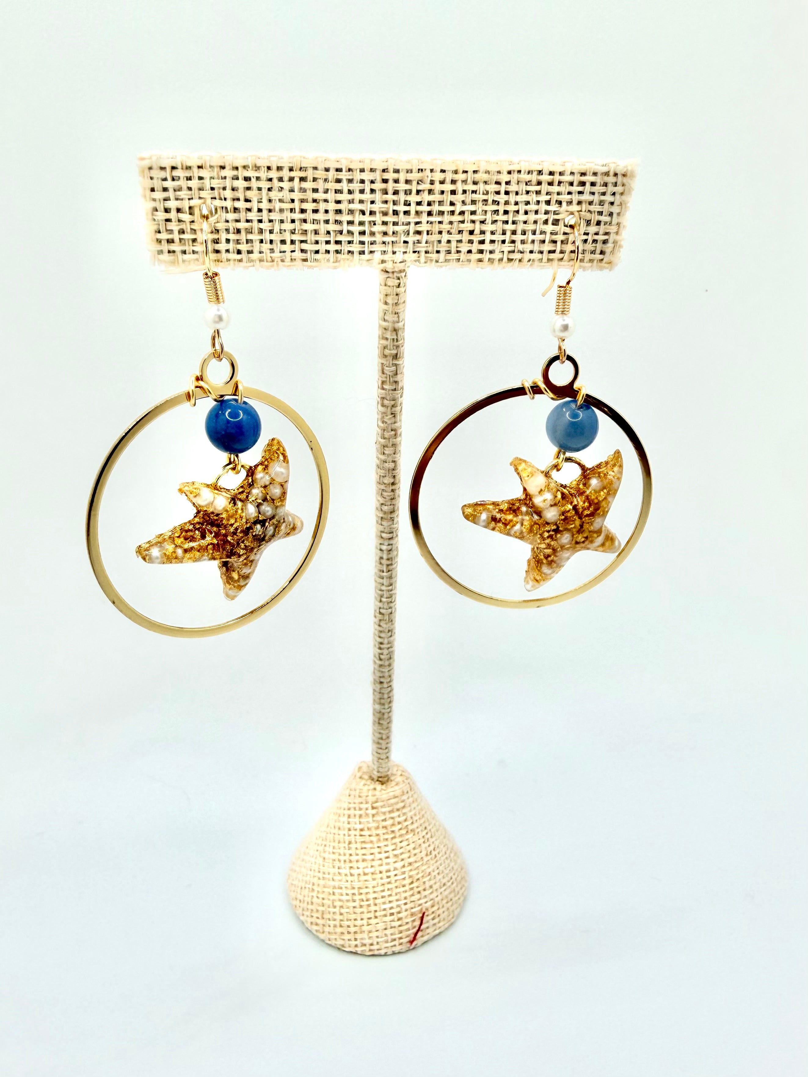 The Tides End Starfish Hoops | A. Halliday & Co.