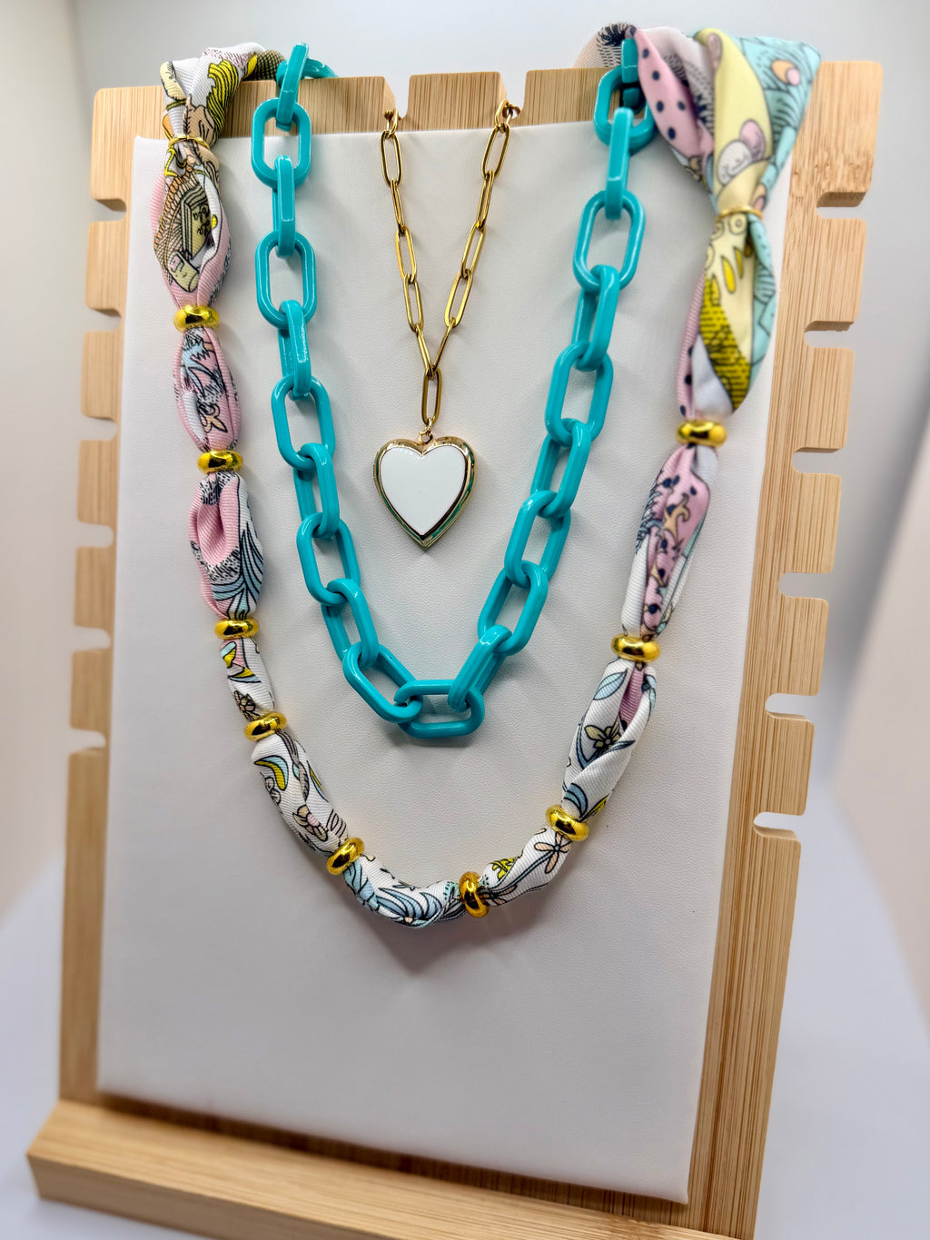 Pink & Teal Bandannie Stack