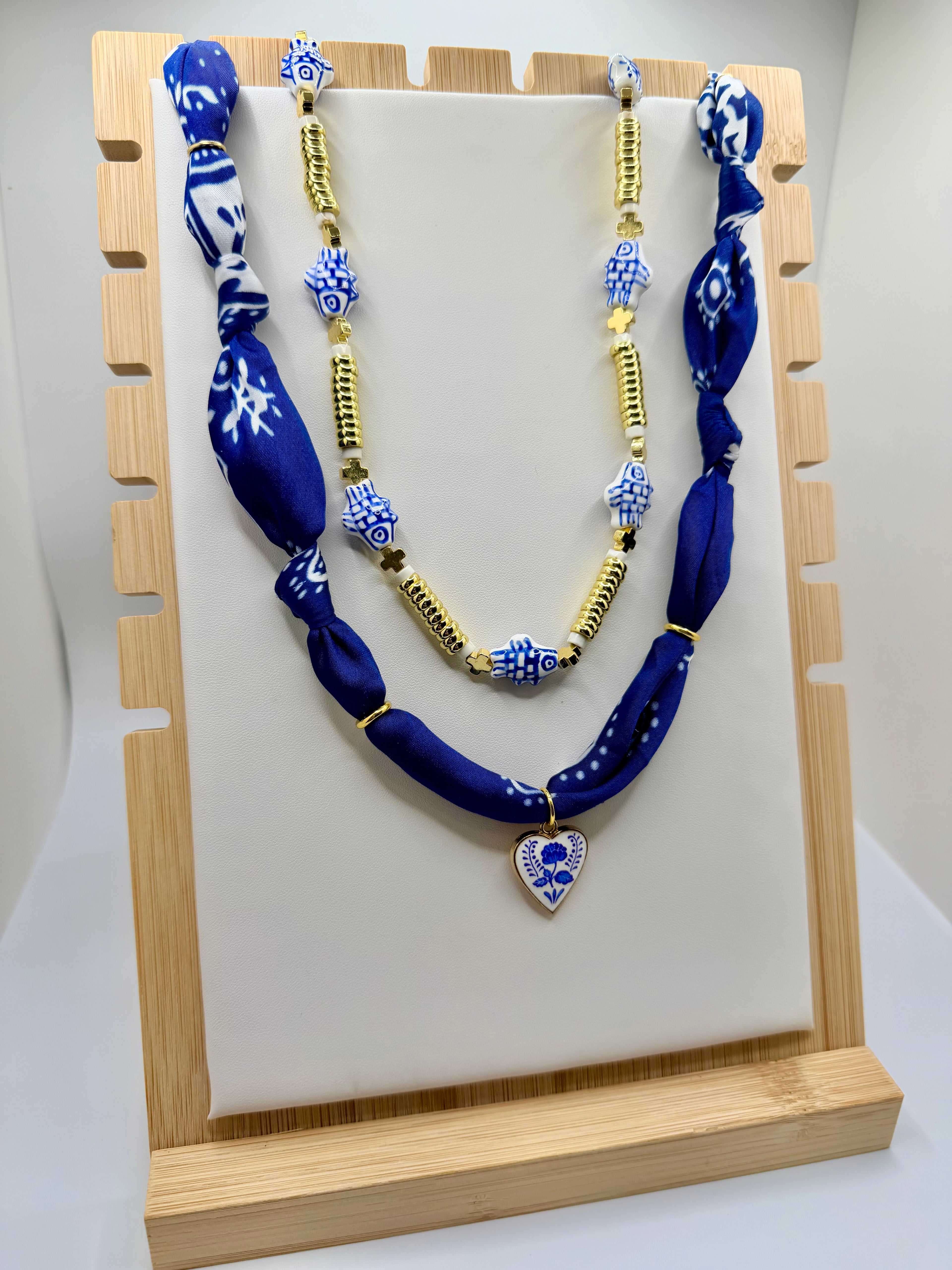 Royal Blue Silk Bandannie
