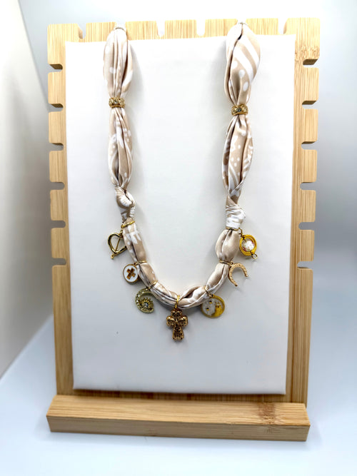 Beige Silk Bandannie