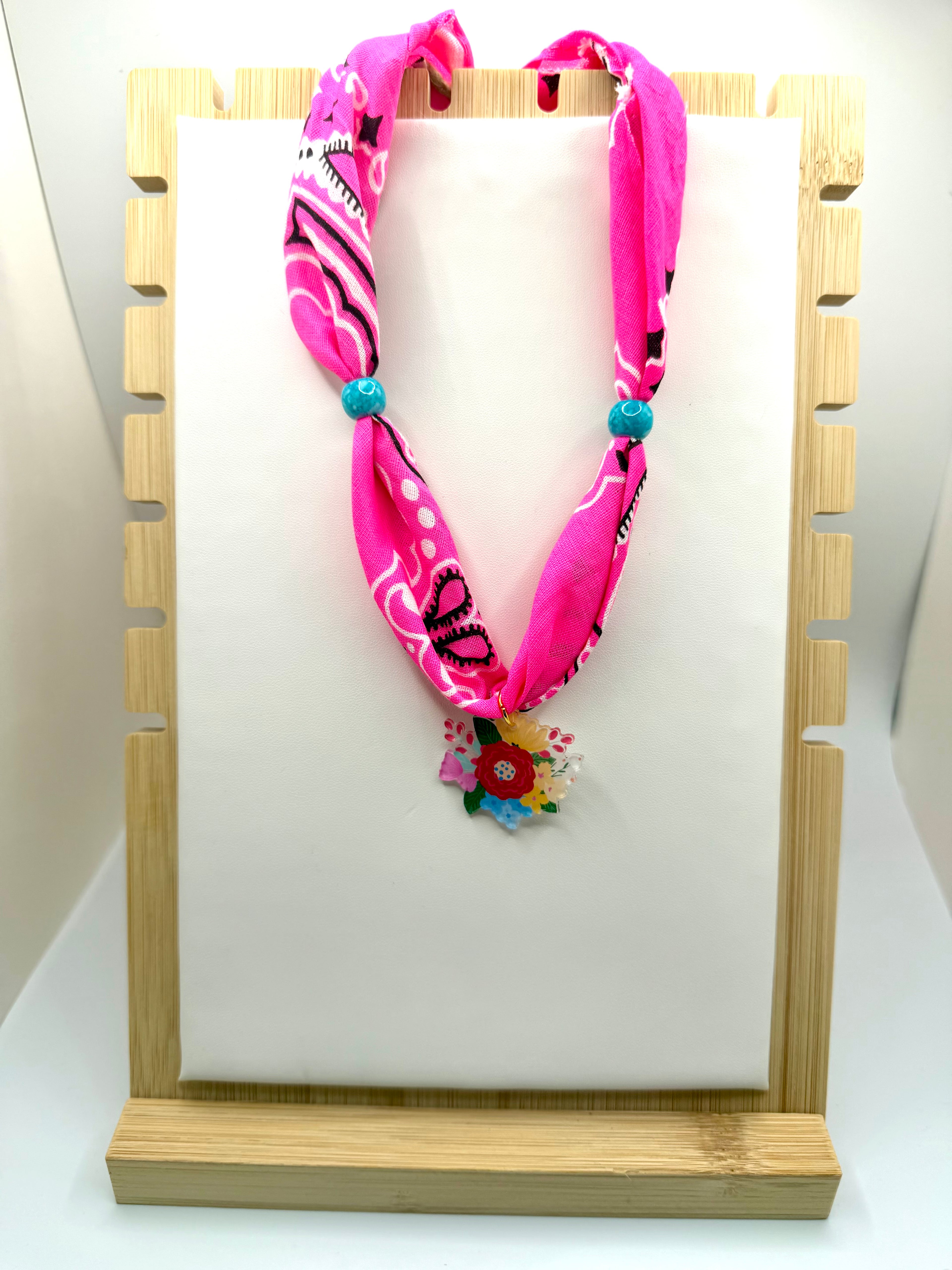 Girls Electric Pink Bandannie