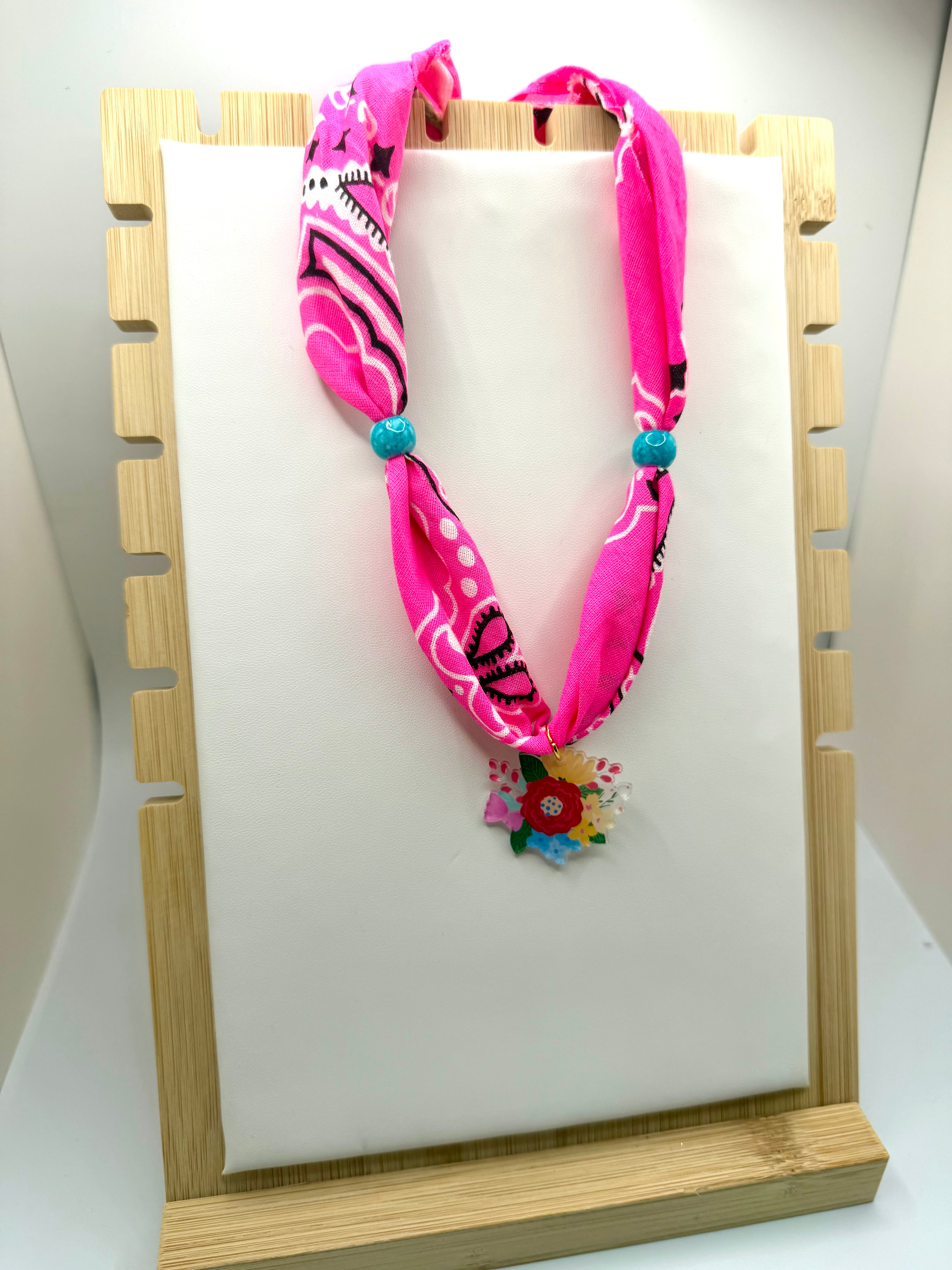 Girls Electric Pink Bandannie