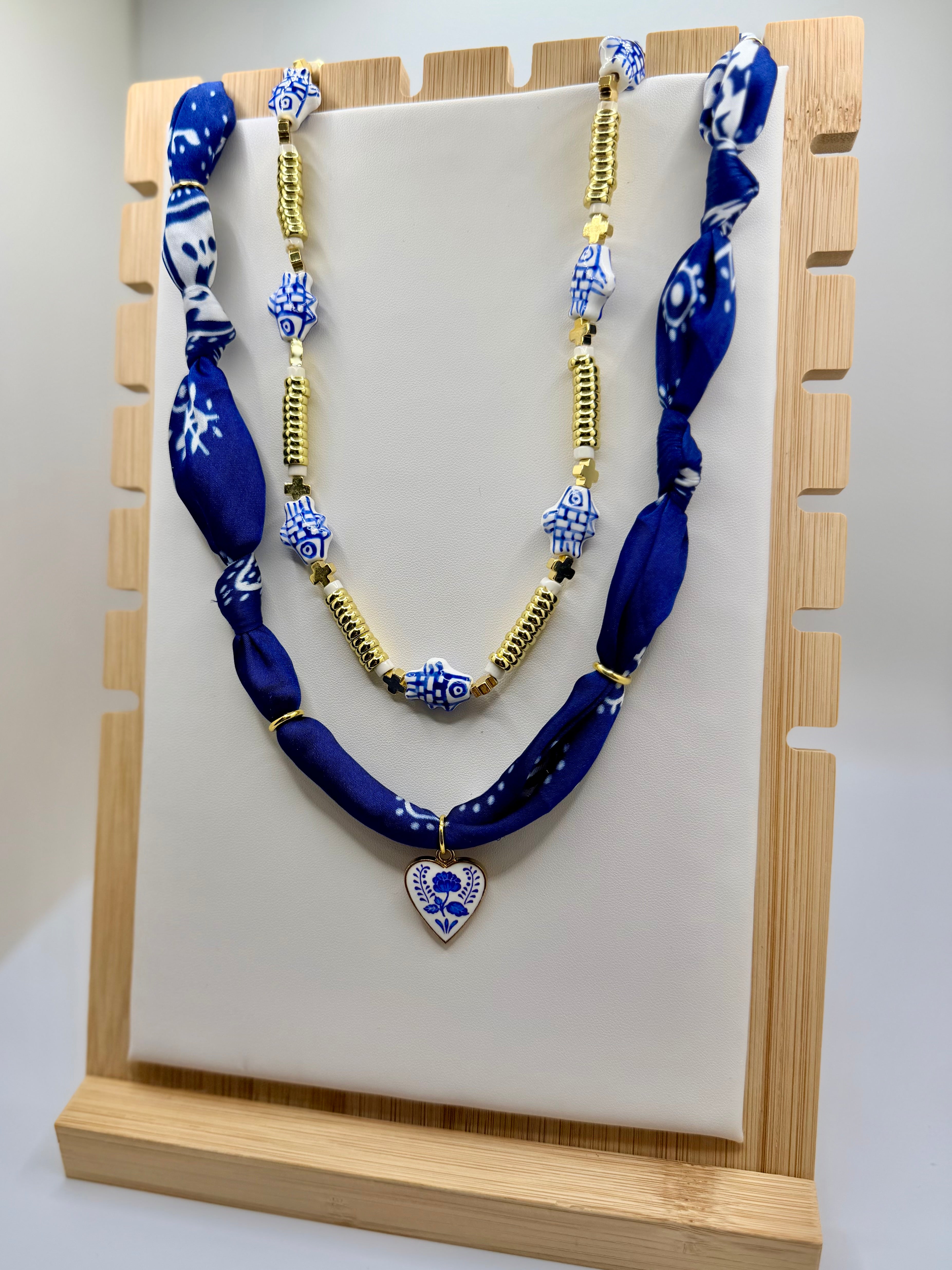 Royal Blue Silk Bandannie