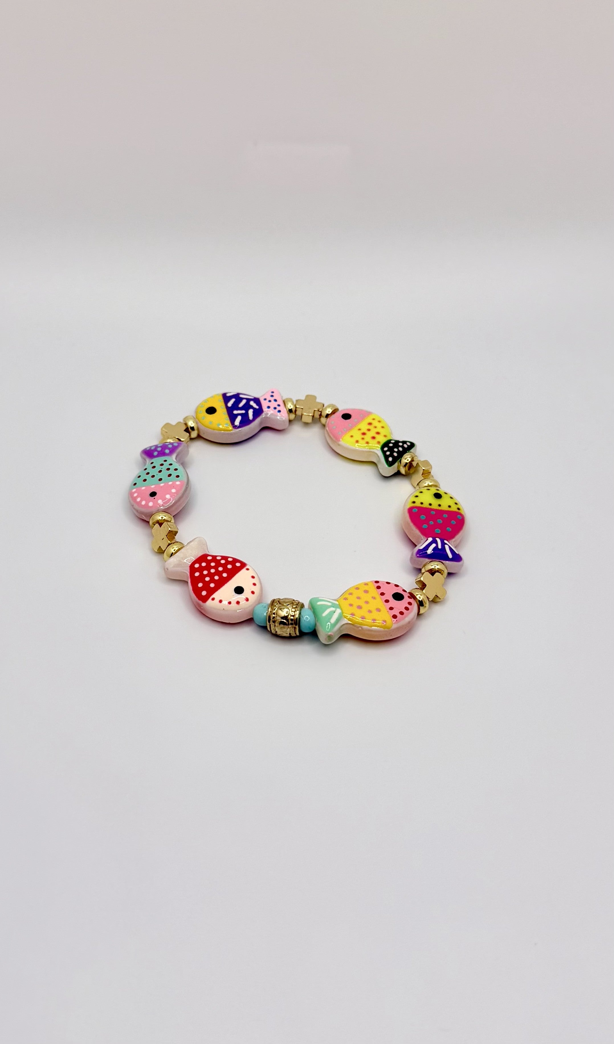 Candy Reef Fish Bracelet | Colorful Beaded Stretch Bracelet