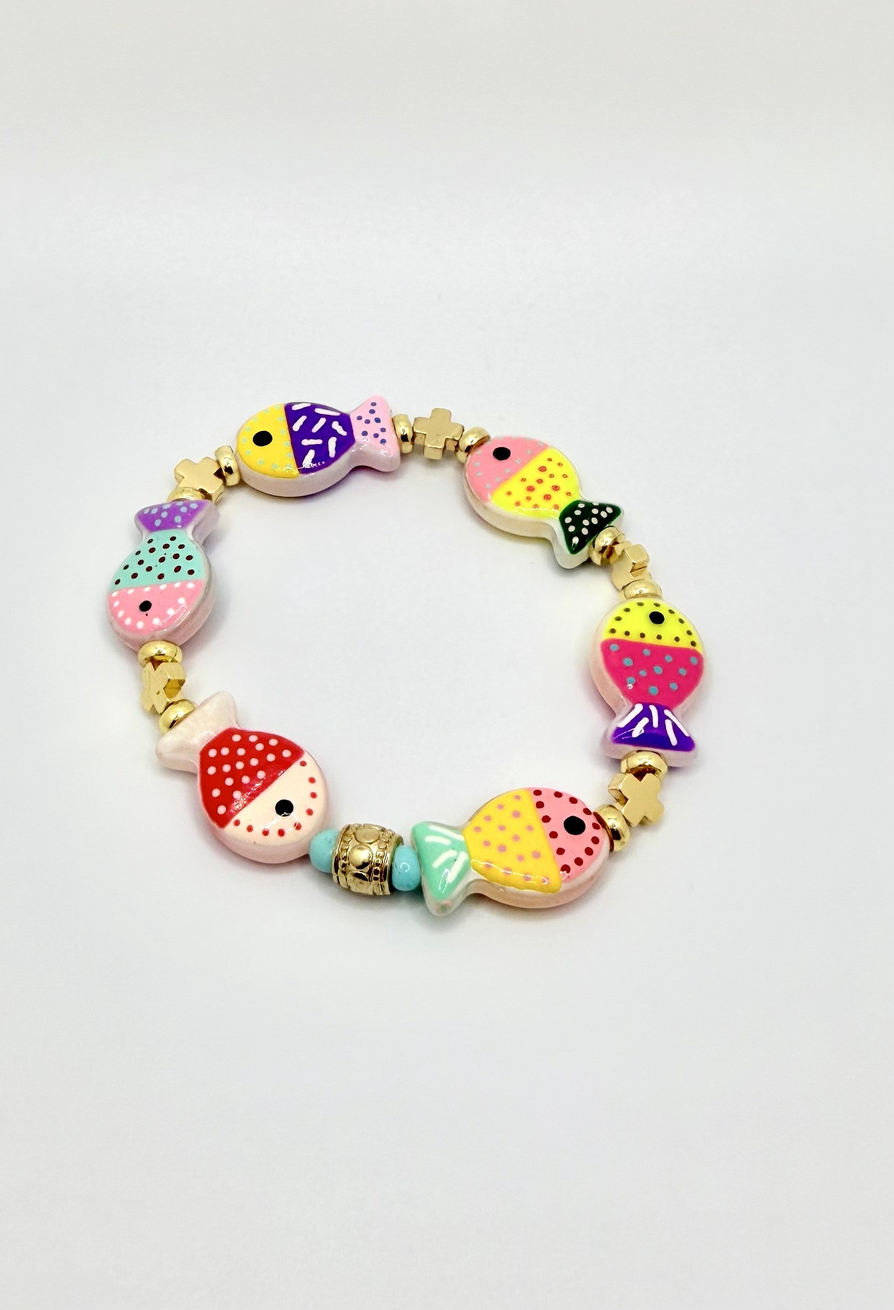 Candy Reef Fish Bracelet | Colorful Beaded Stretch Bracelet