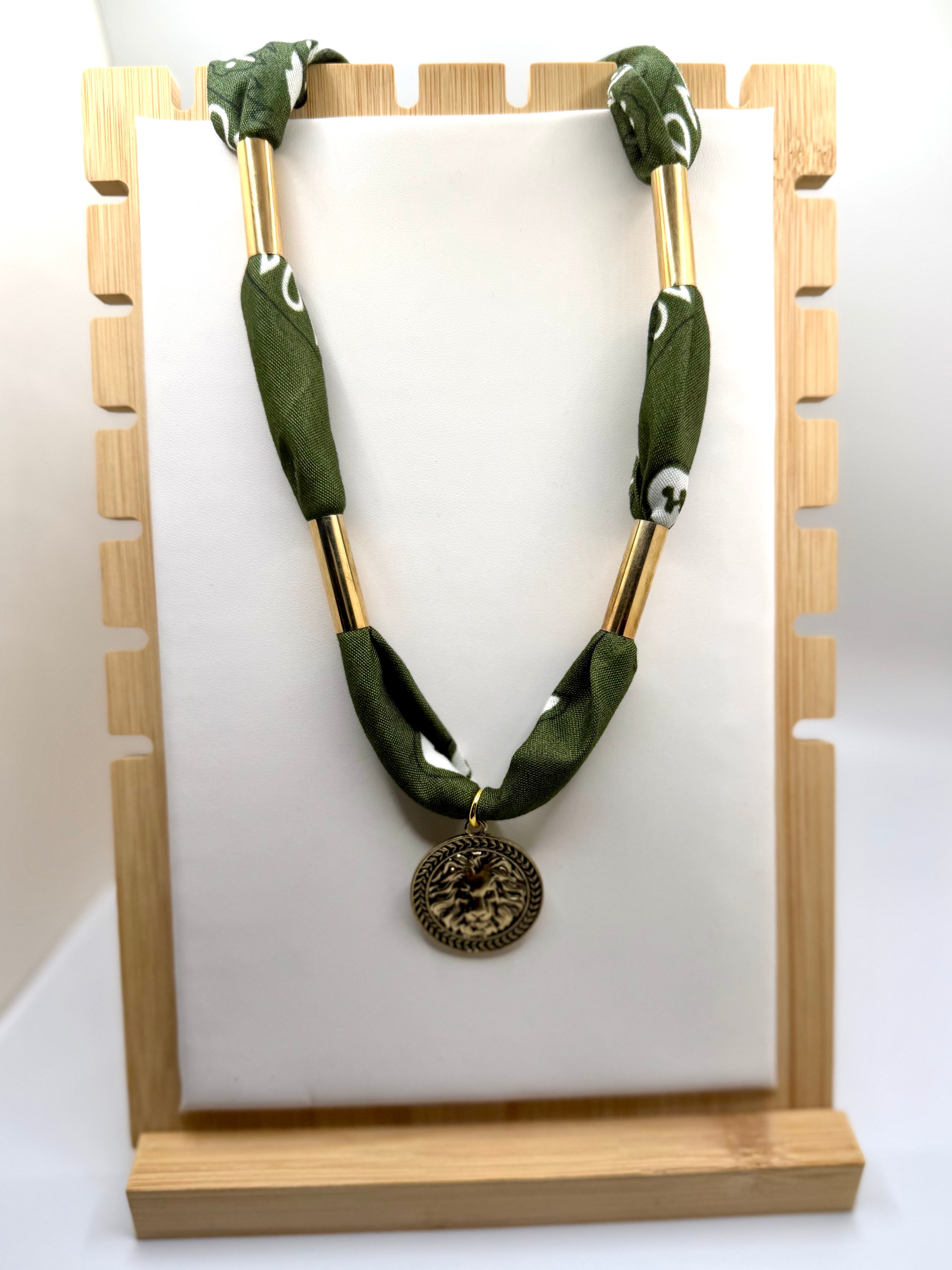 Olive Bandannie Wrap Necklace