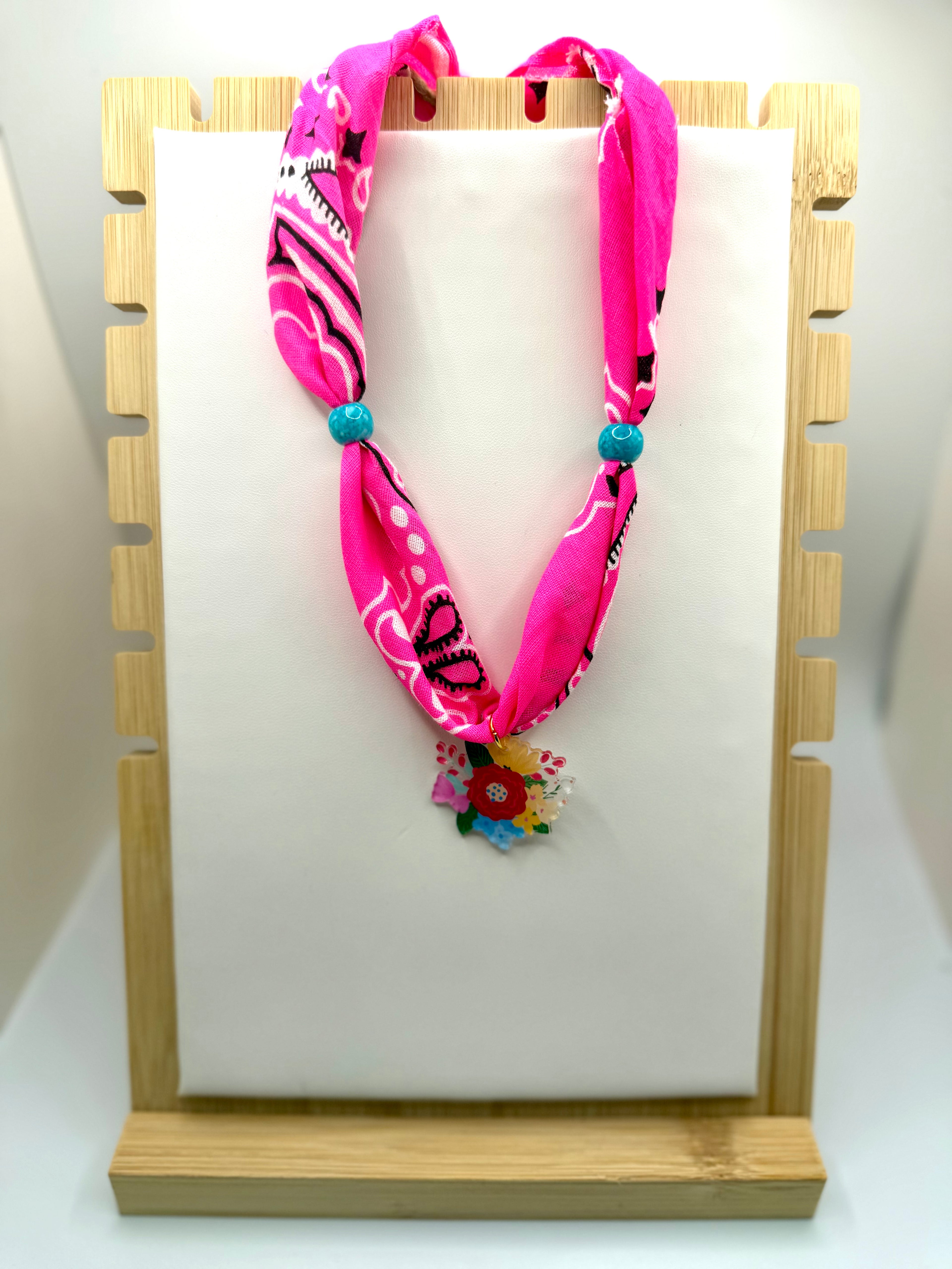 Girls Electric Pink Bandannie