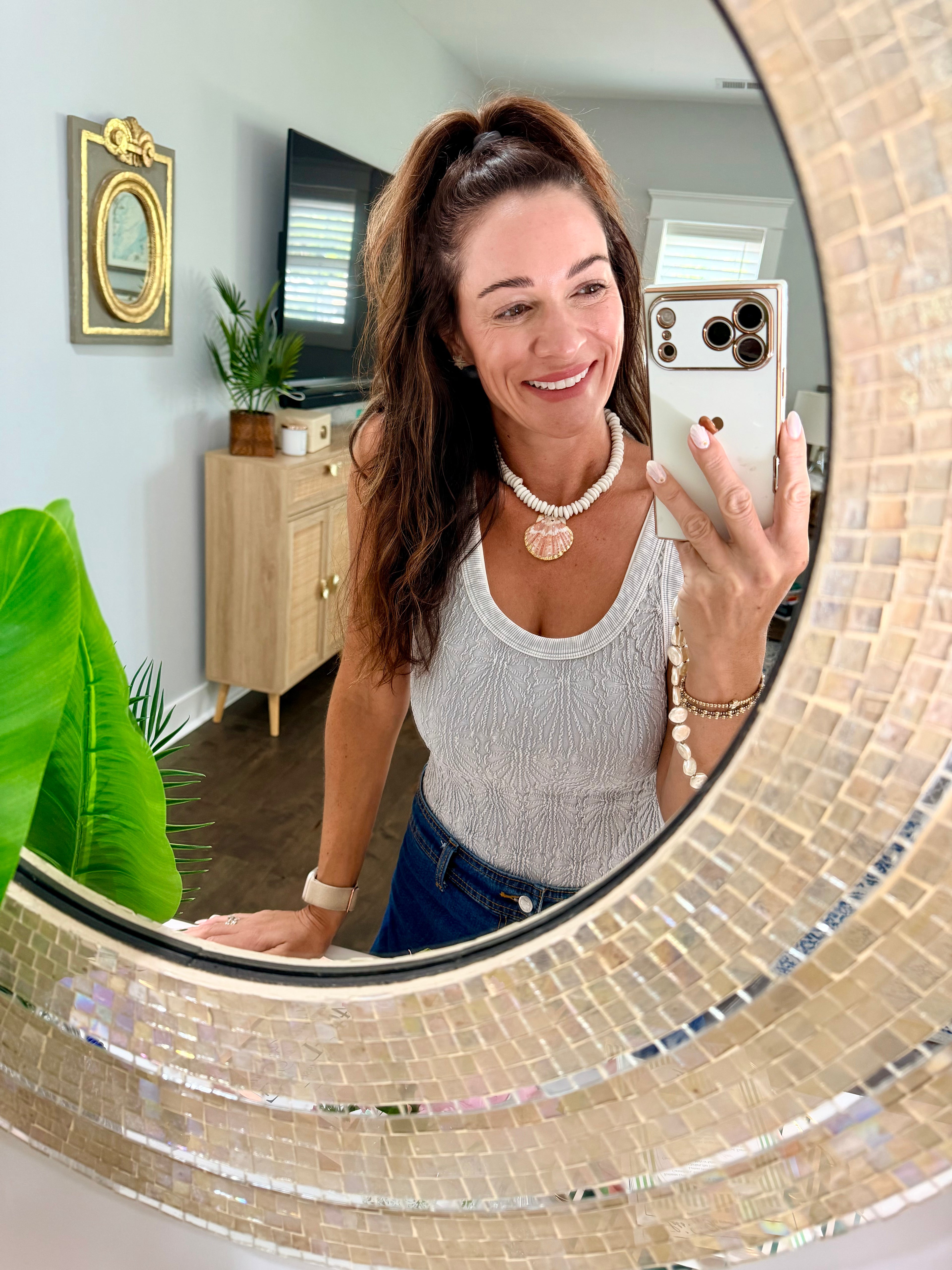 Golden Tide Scallop Necklace