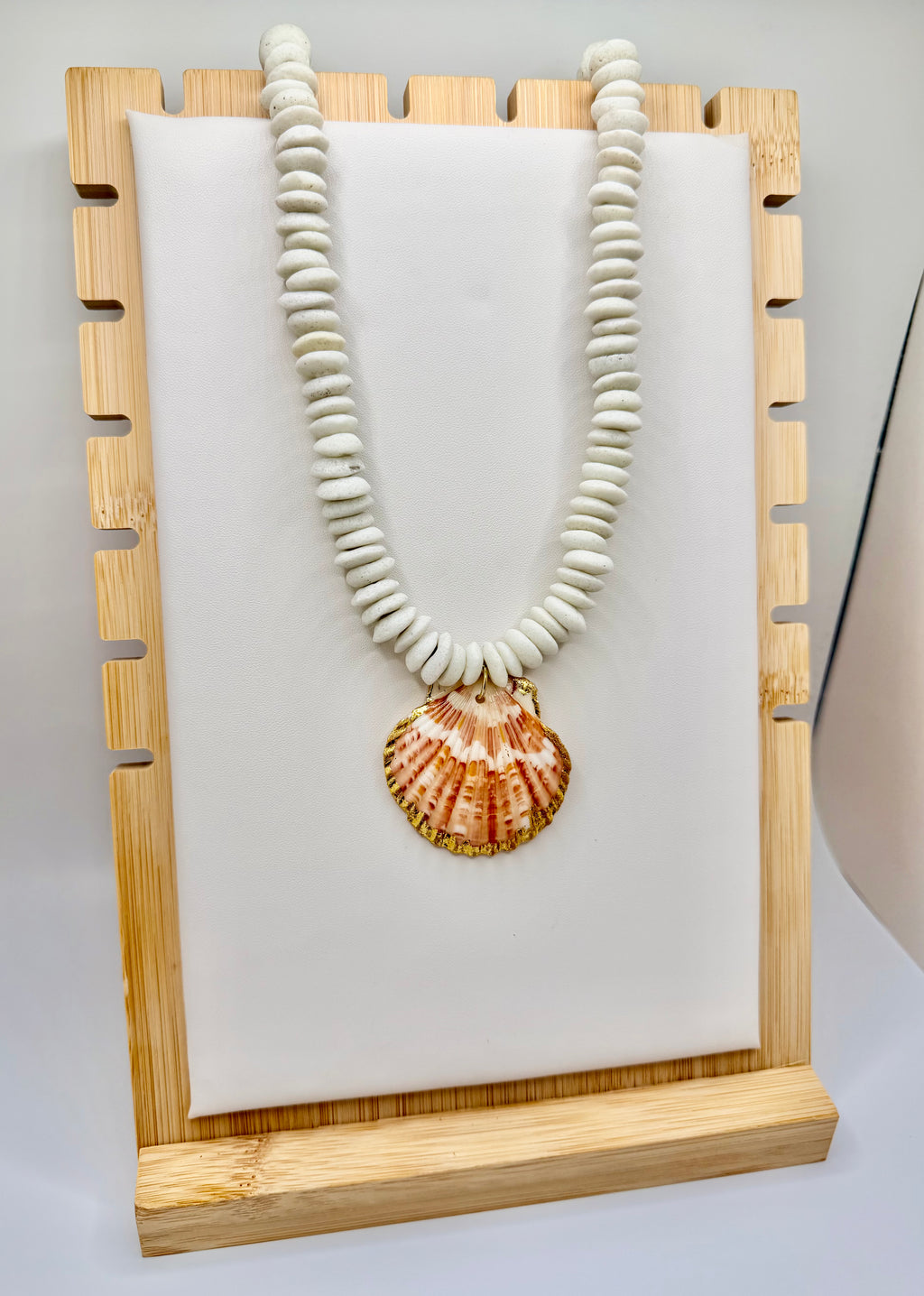 Golden Tide Scallop Necklace