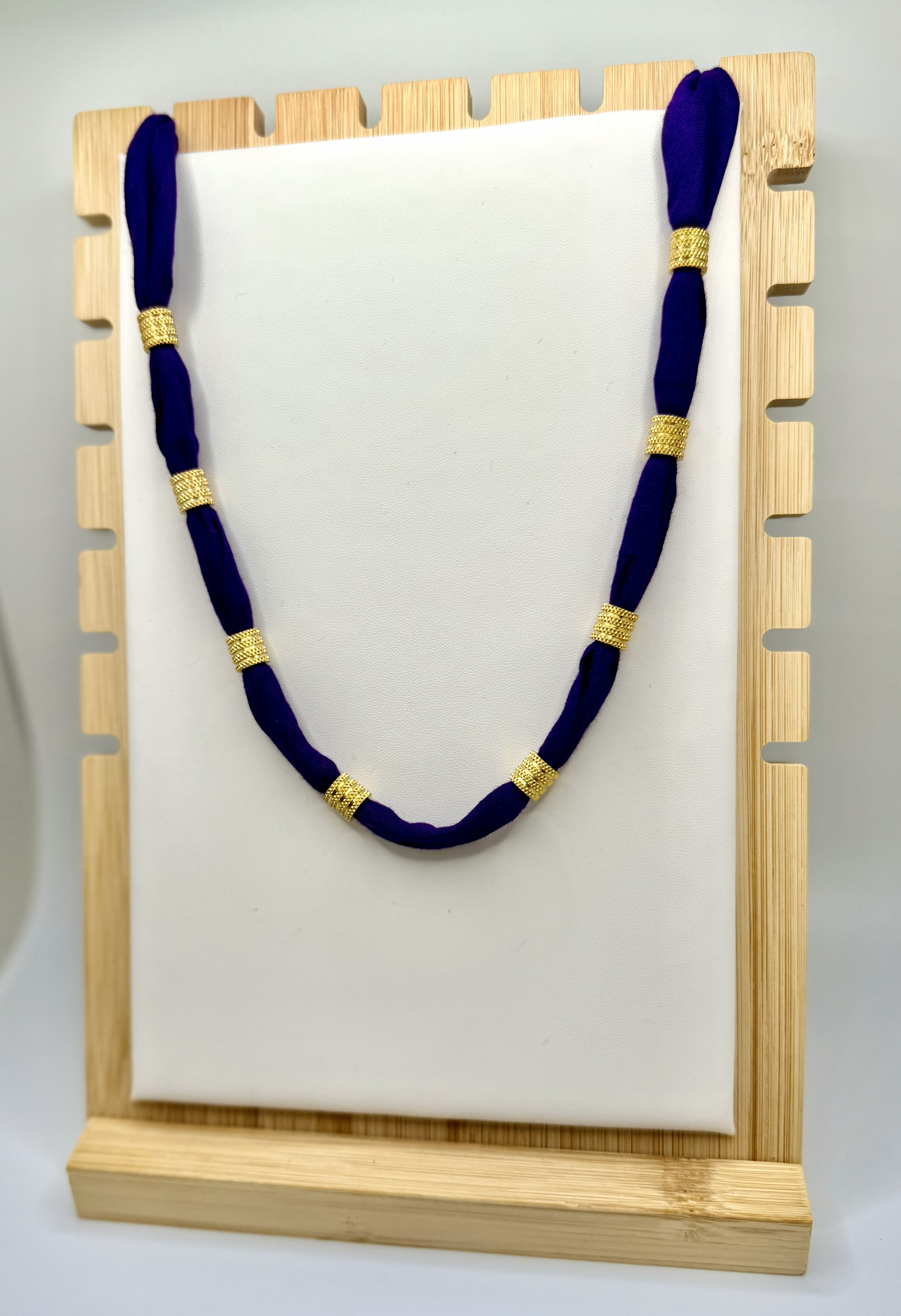 Death Valley Purple Fabric Necklace | Clemson Game Day