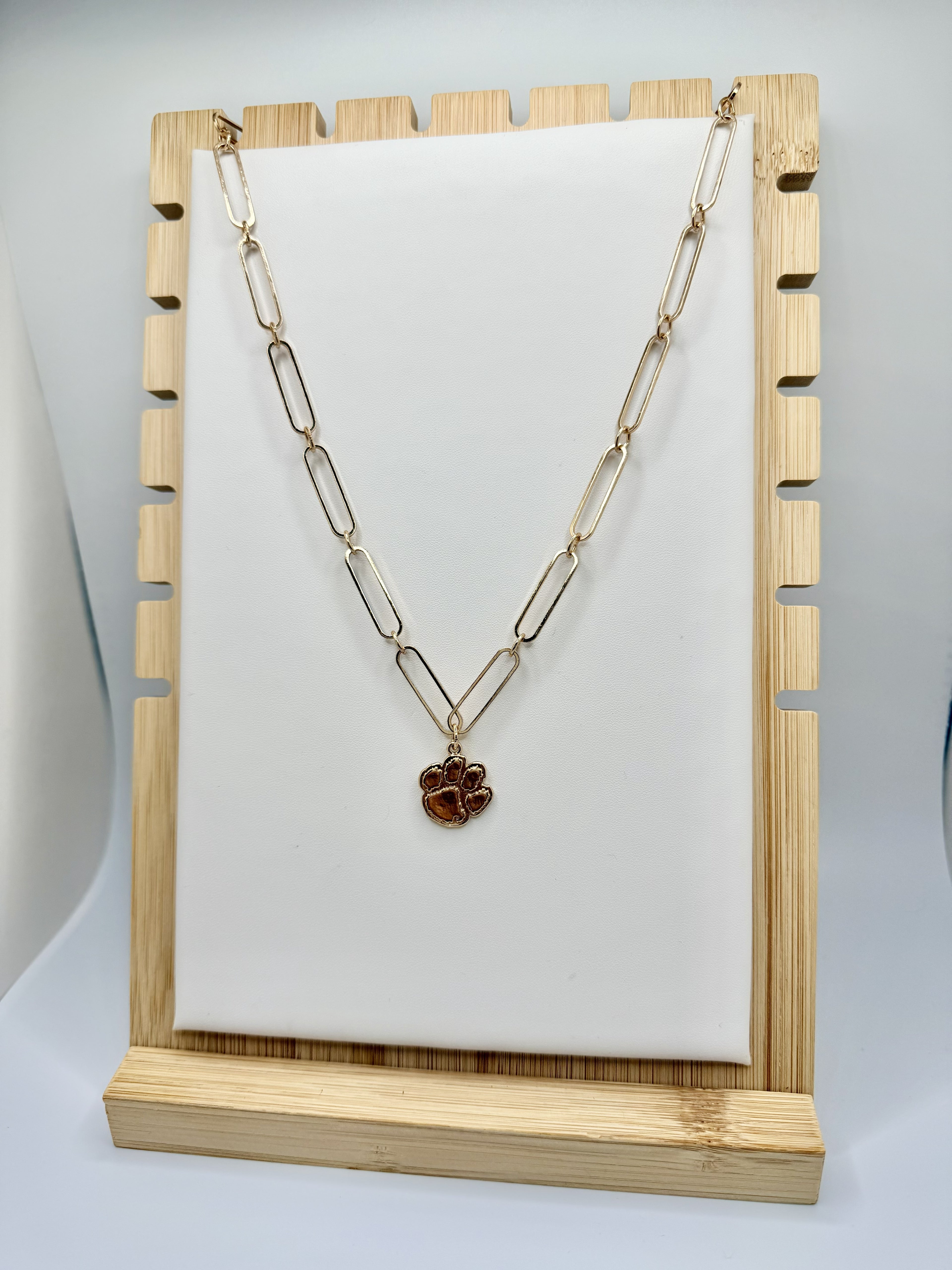 Death Valley Paw Chain Necklace | Clemson Jewelry