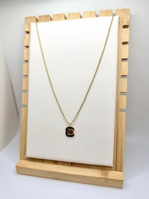 Carolina Classic Gamecock Pendant Necklace | A. Halliday & Co.