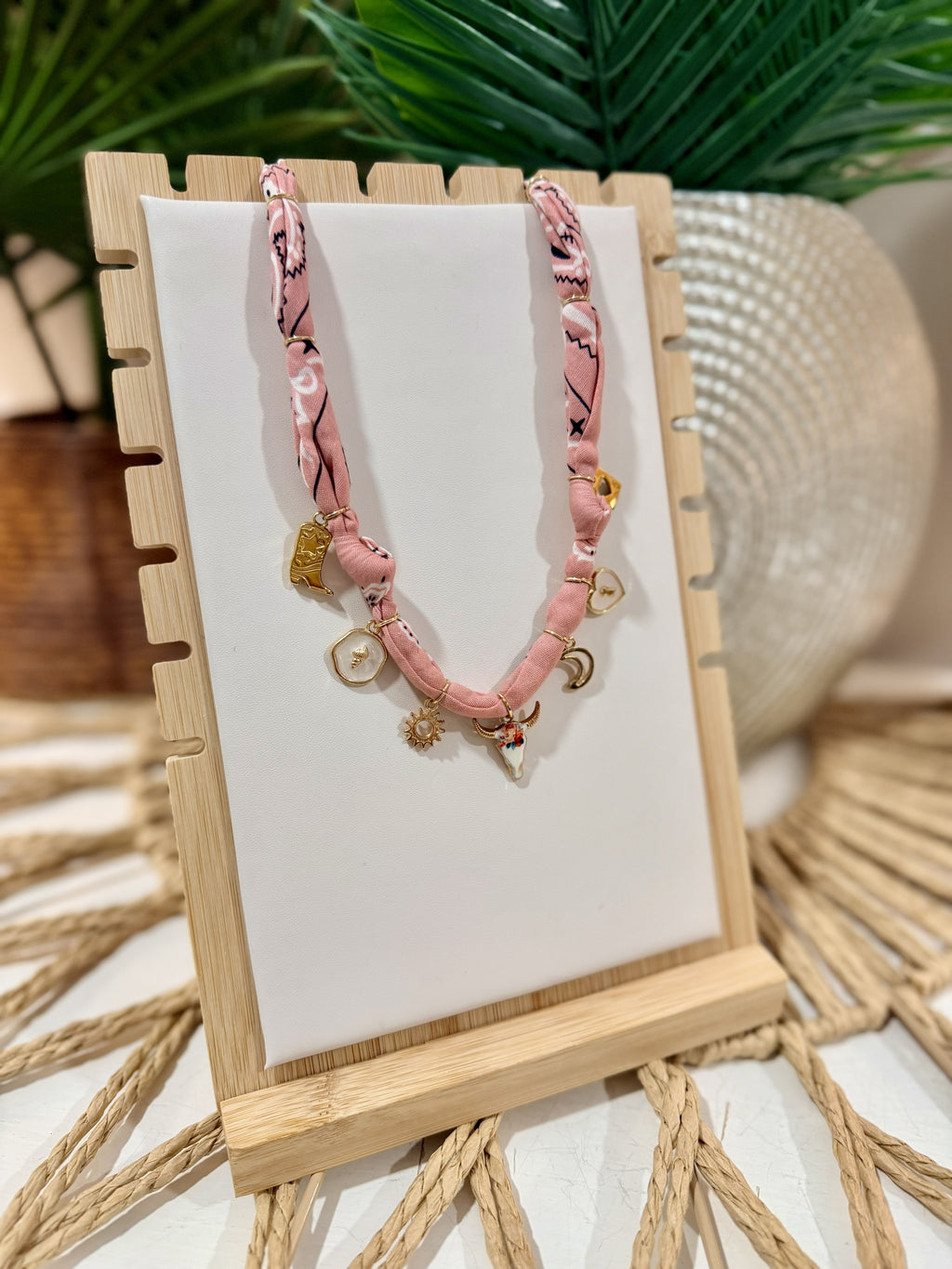 Blush Rodeo Charm Necklace