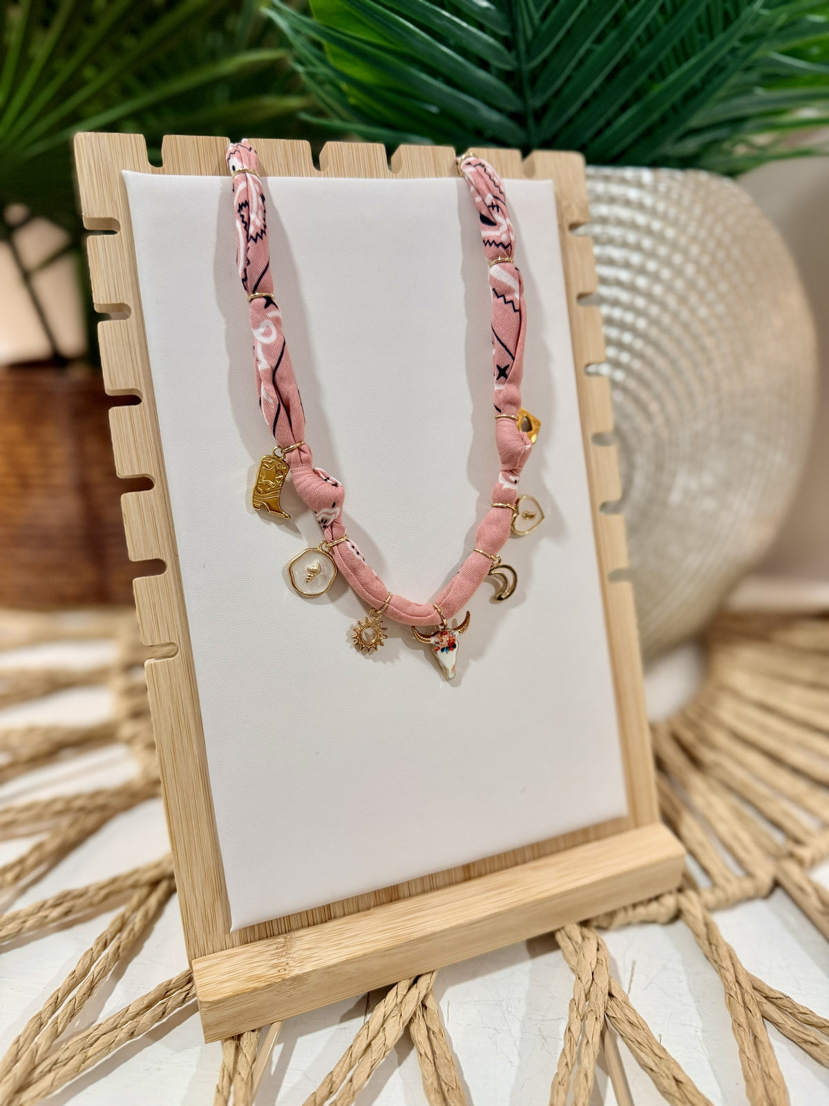 Blush Rodeo Charm Necklace