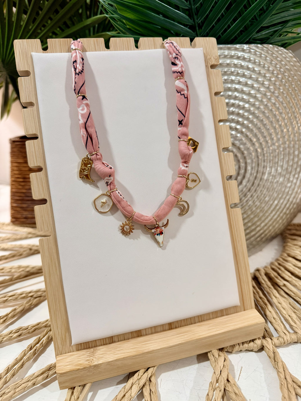 Blush Rodeo Charm Necklace