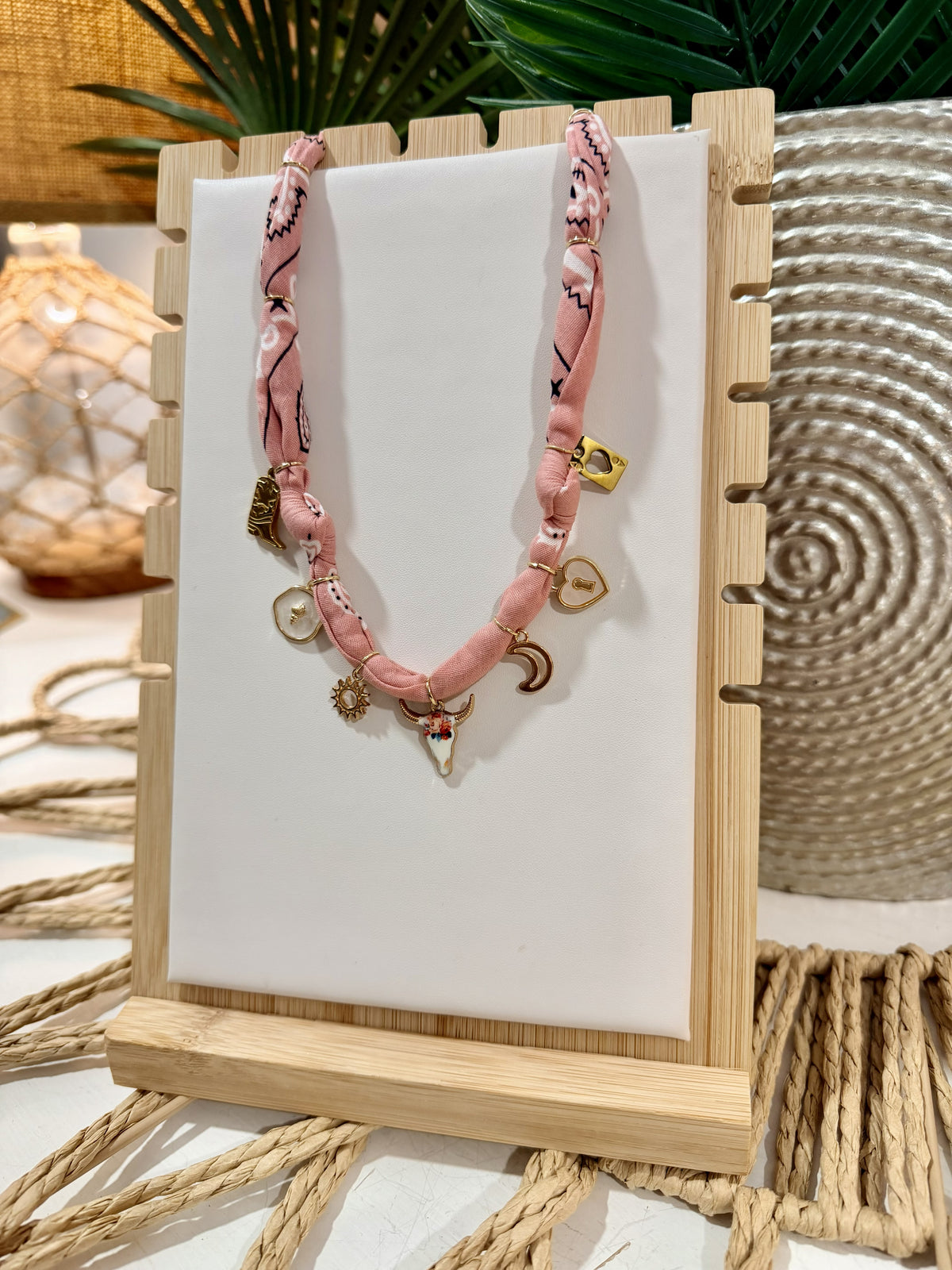 Blush Rodeo Charm Necklace