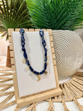 Midnight Moon Charm Necklace