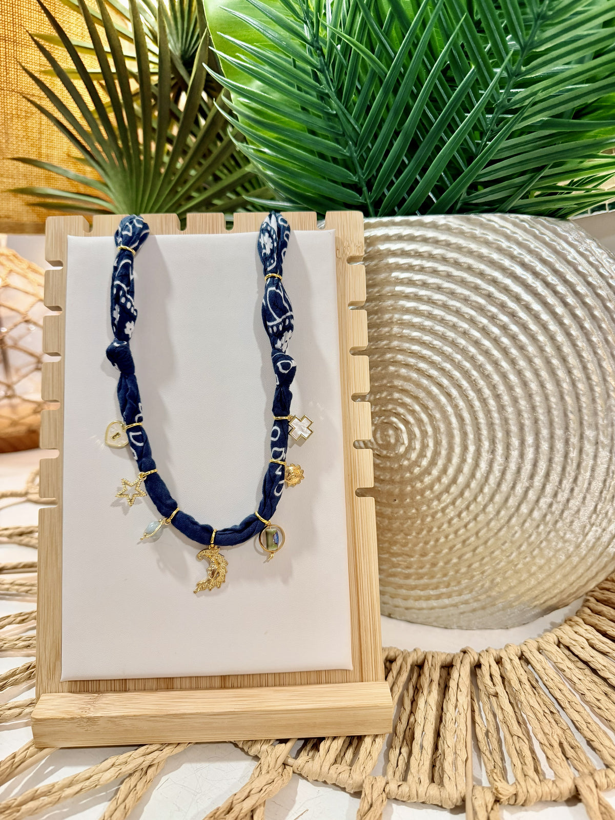 Midnight Moon Charm Necklace