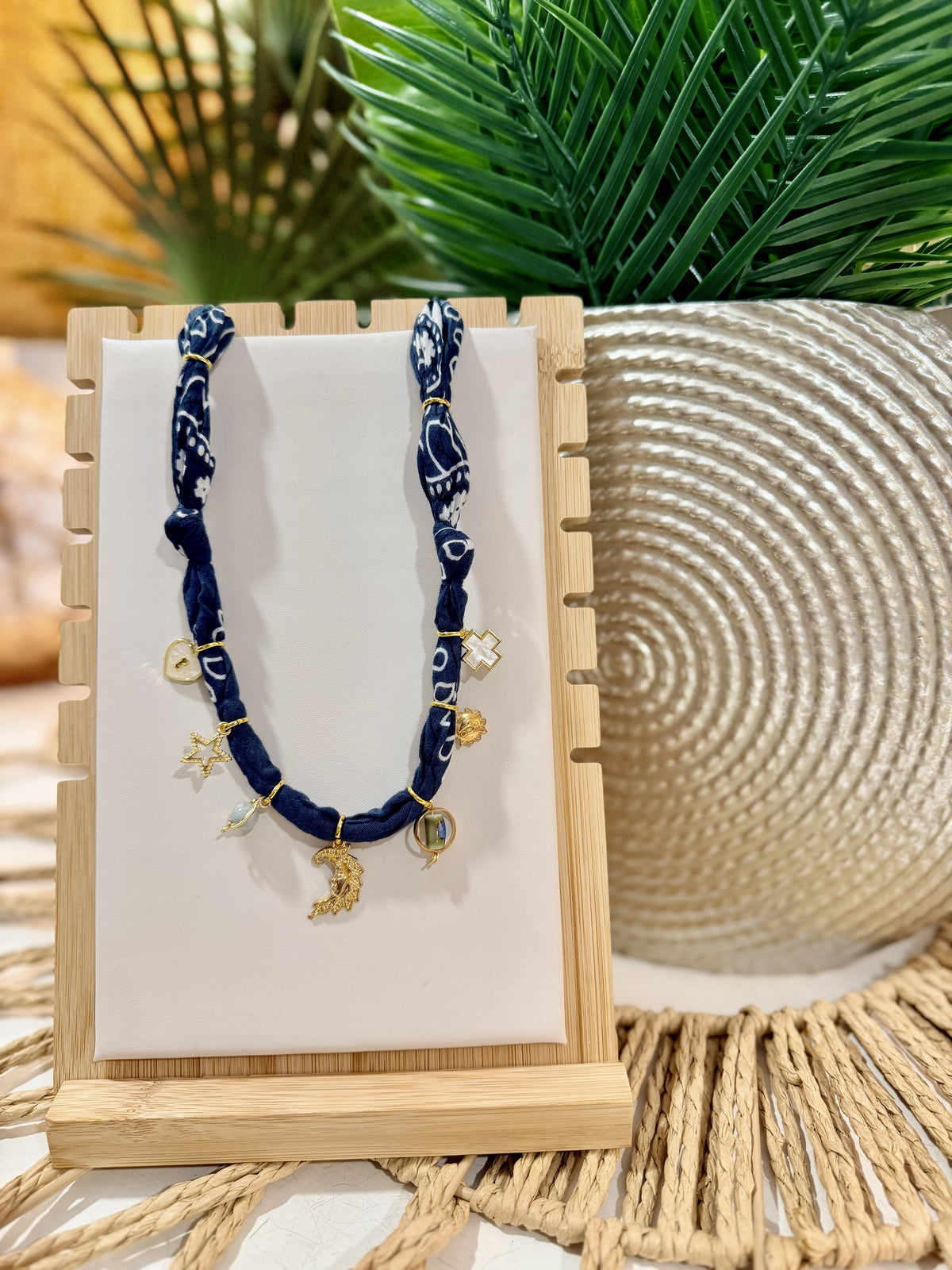 Midnight Moon Charm Necklace