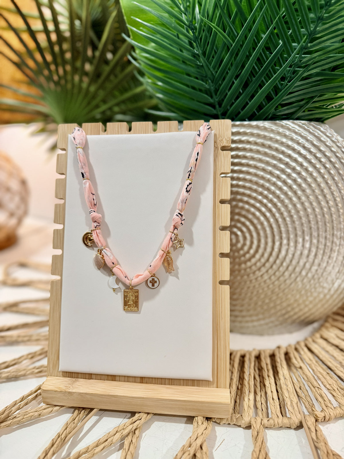 Pink Skies Charm Necklace