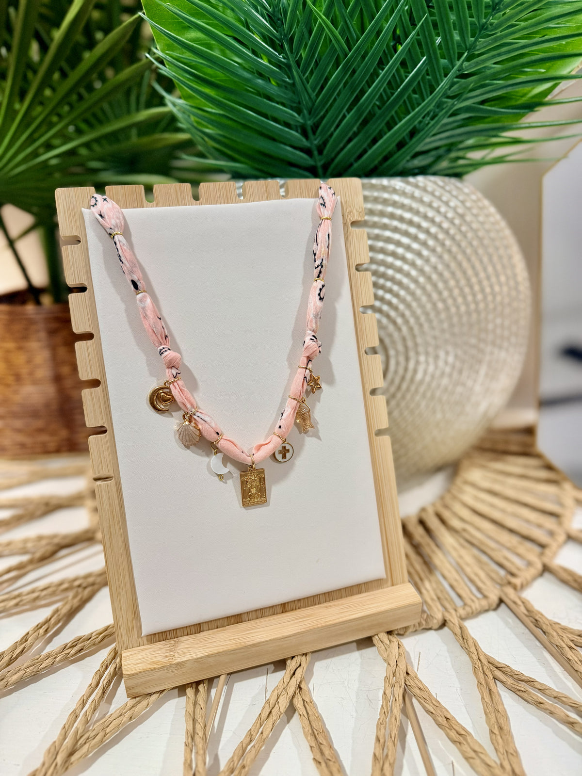 Pink Skies Charm Necklace