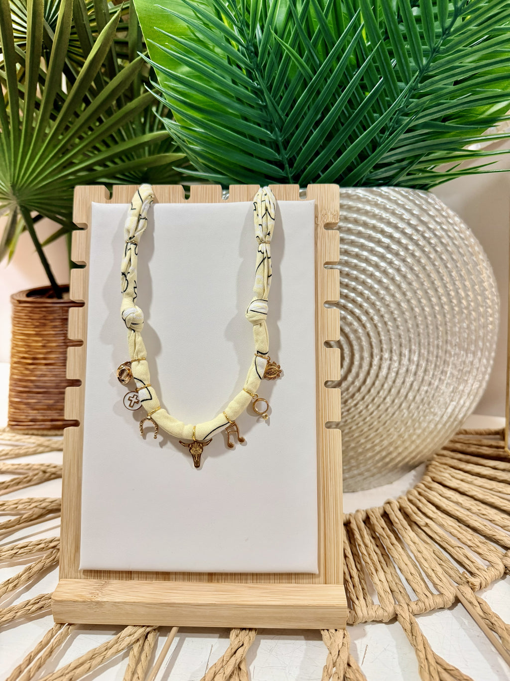 Golden Prairie Charm Necklace