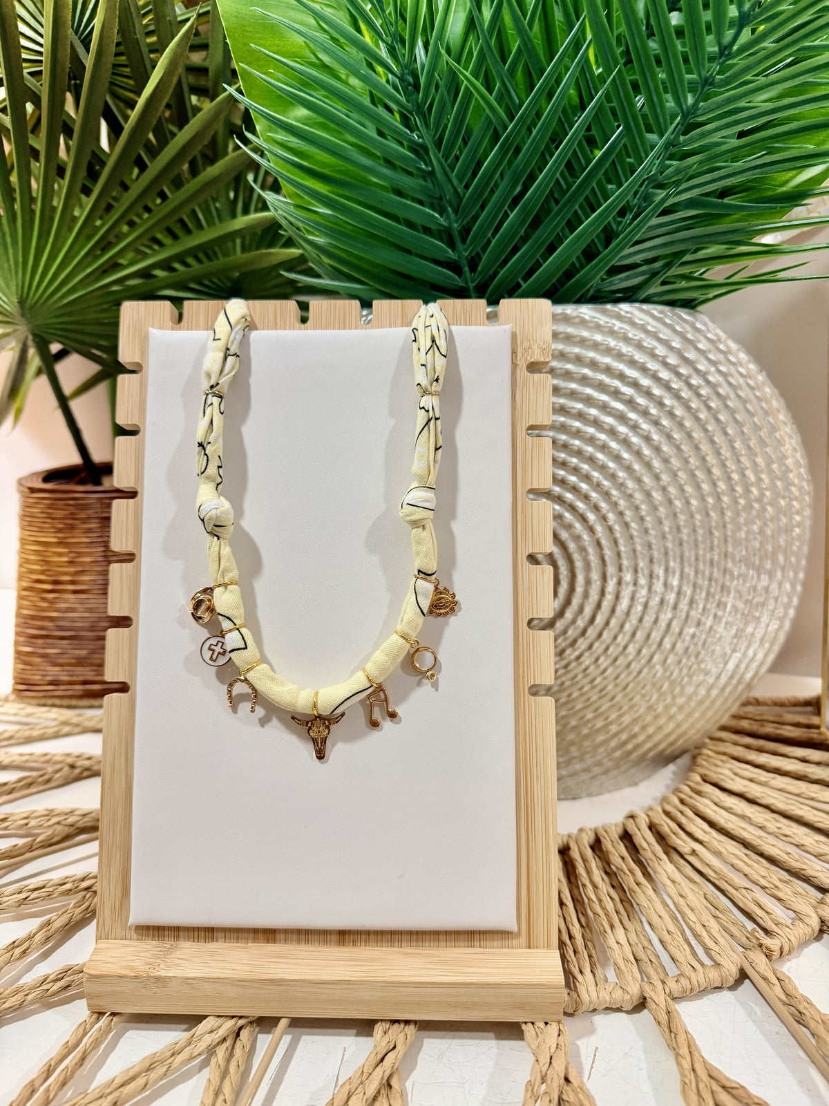Golden Prairie Charm Necklace