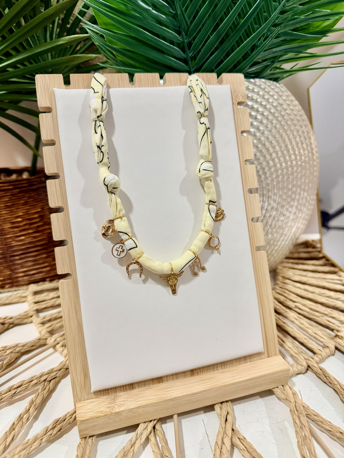 Golden Prairie Charm Necklace