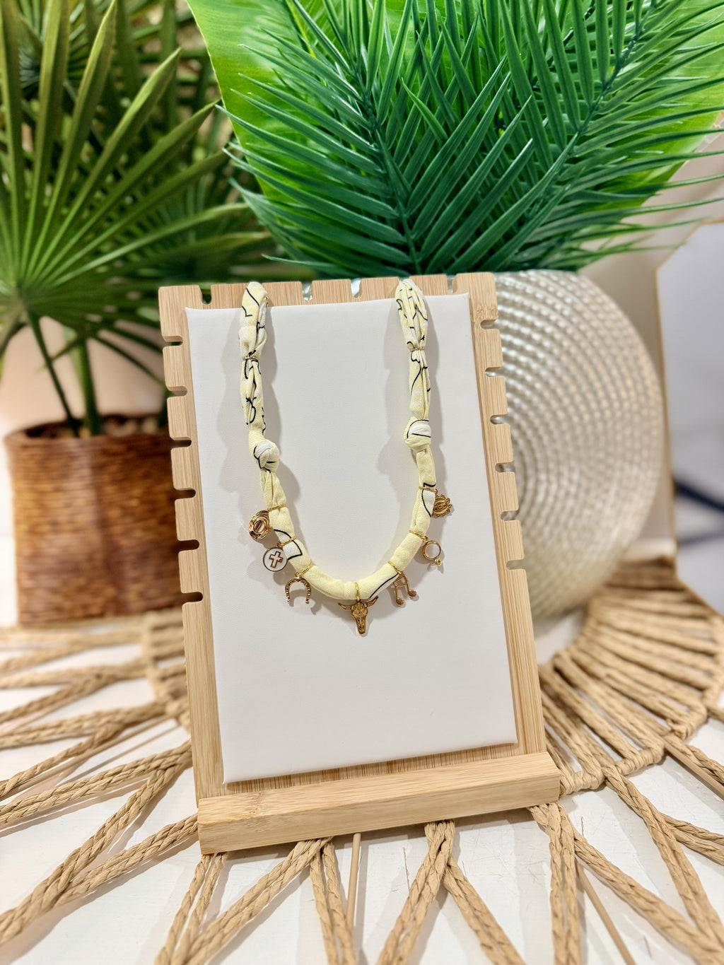 Golden Prairie Charm Necklace