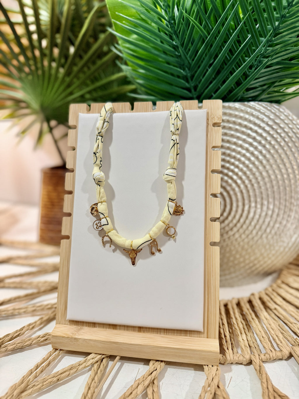 Golden Prairie Charm Necklace