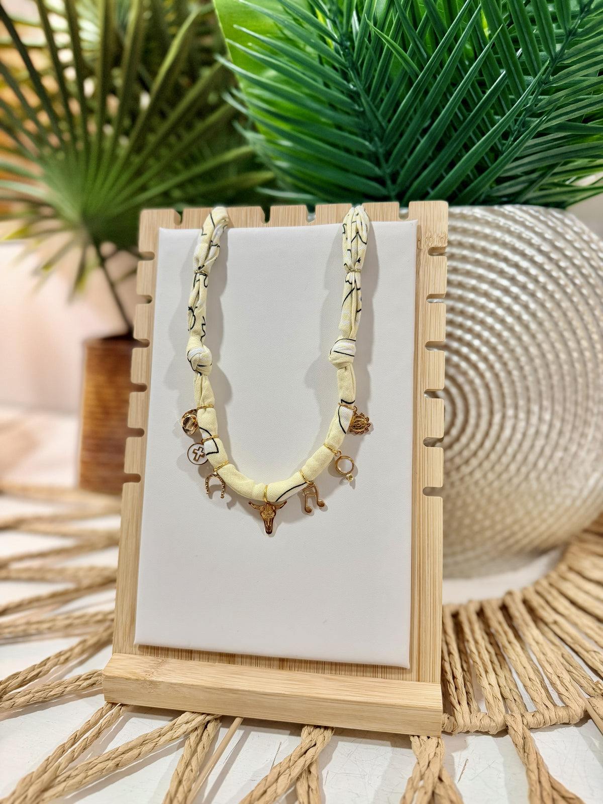 Golden Prairie Charm Necklace
