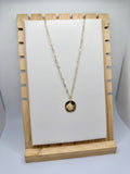 The Gilded Pearl Medallion Necklace