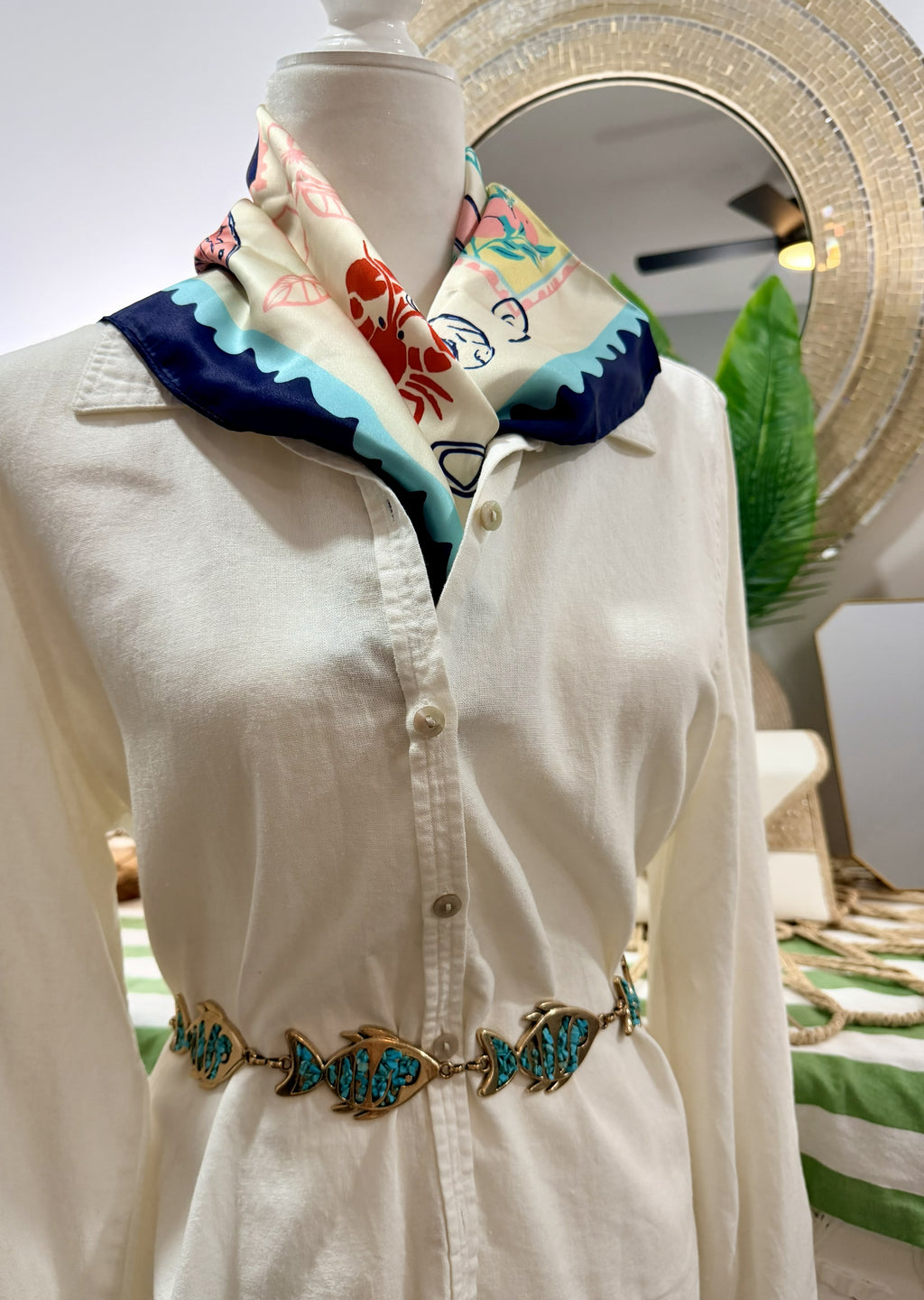 The Turquoise Tide Statement Belt