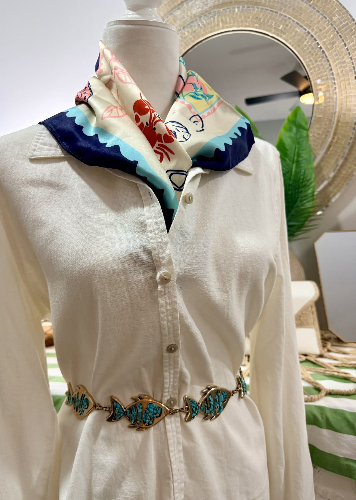 The Turquoise Tide Statement Belt