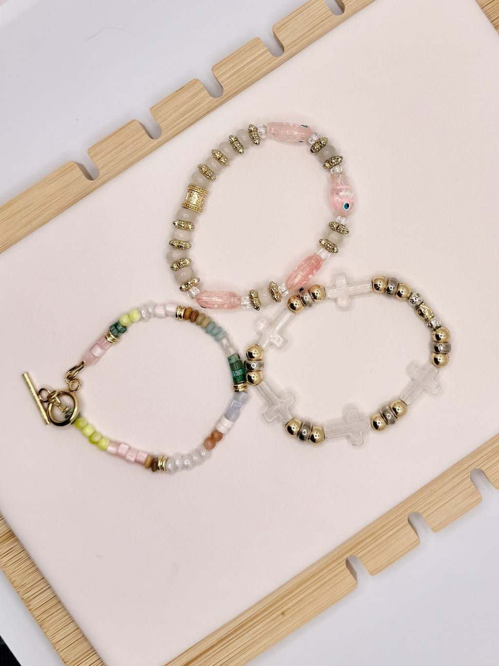 Blushing Grace Bracelet Stack