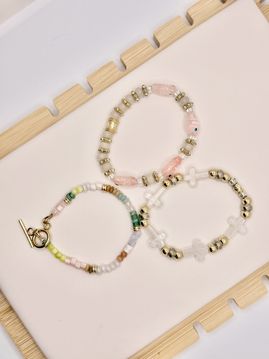 Blushing Grace Bracelet Stack
