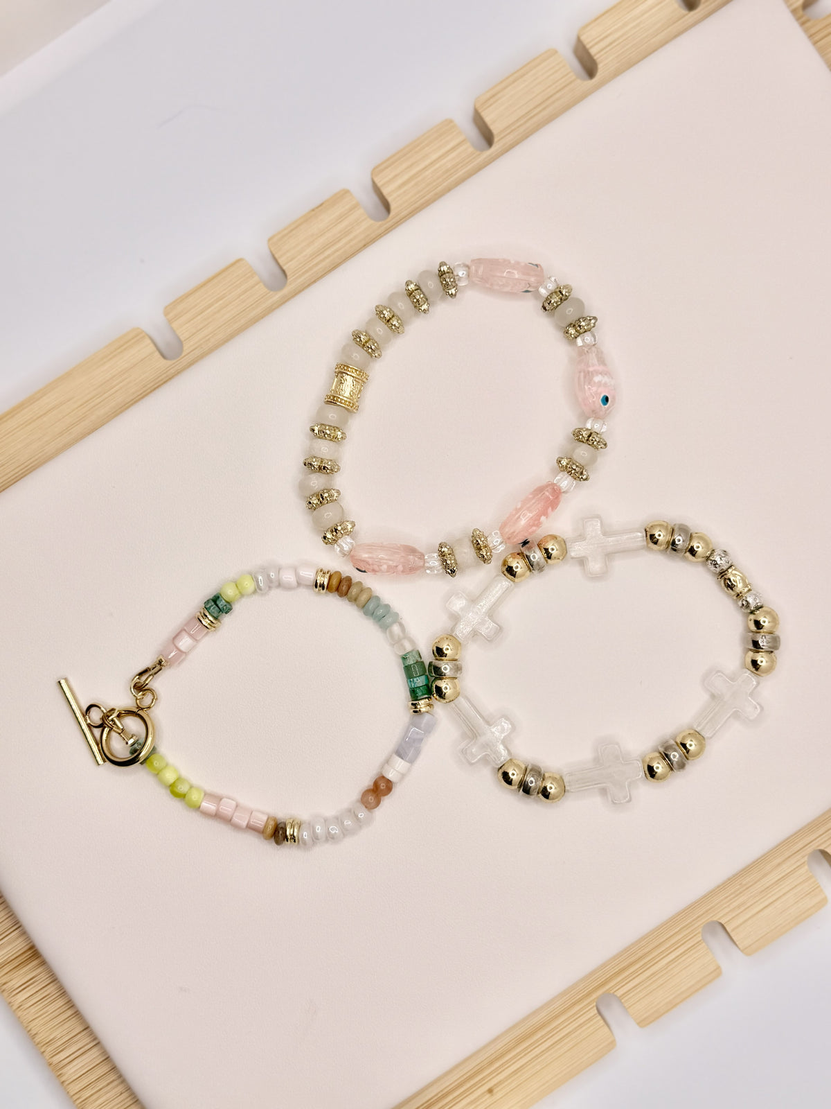 Blushing Grace Bracelet Stack