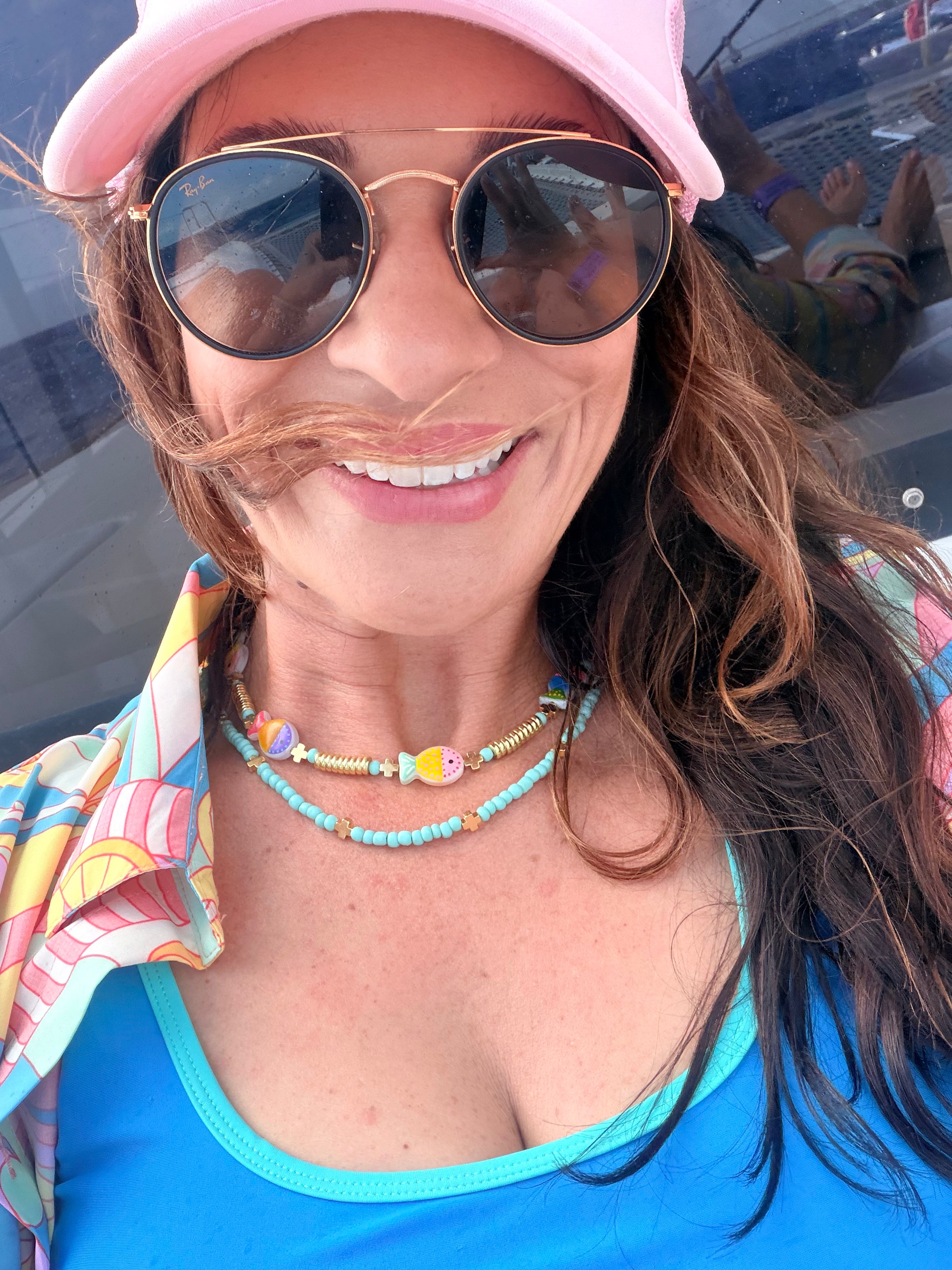 Colorful Fish Beaded Necklace