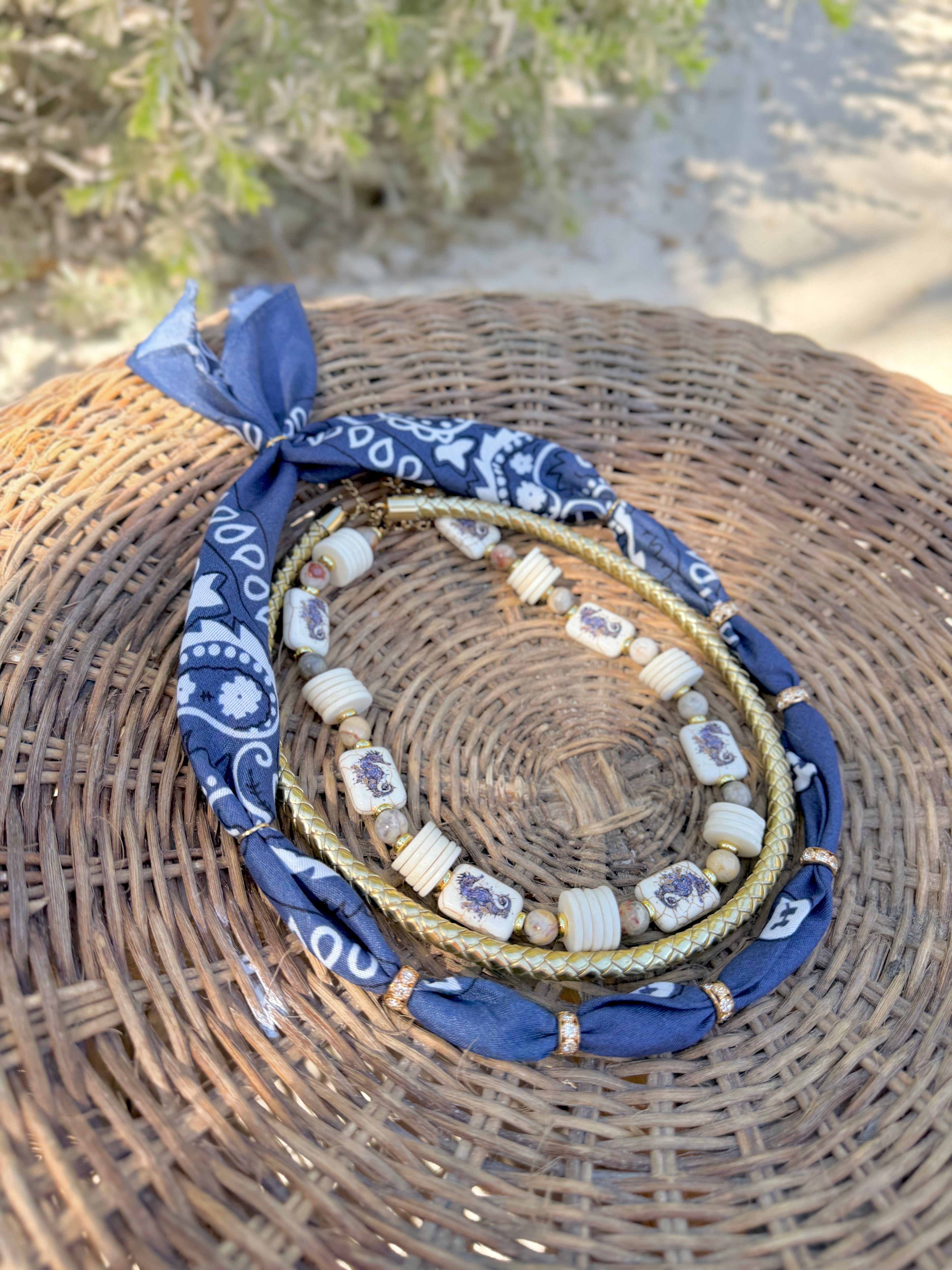 Seahorse Beaded Necklace