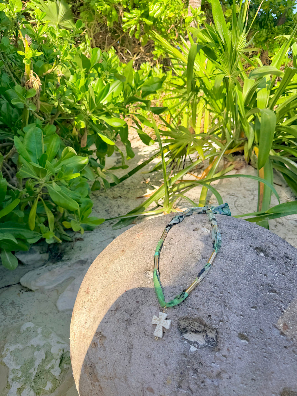 Bright Green Wrap Necklace