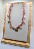 Pink Organza with Ocean Charms
