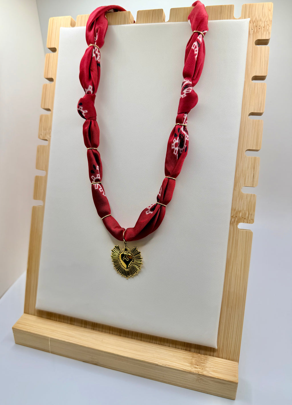 Wine Red Silk Bandannie