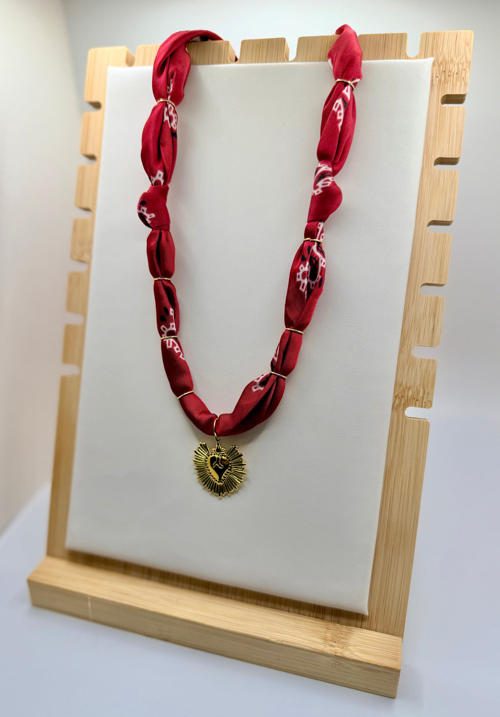 Wine Red Silk Bandannie