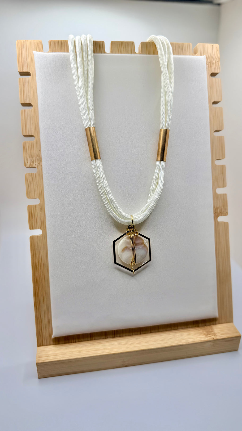 White Rope Necklcae