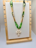 Bright Green Wrap Necklace